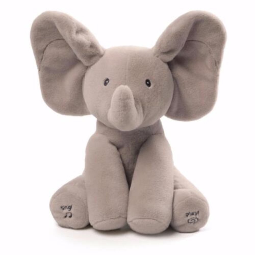 GUND Flappy the Elephant Animated Plush | Singing Peek-a-Boo Stuffed Animal Toy